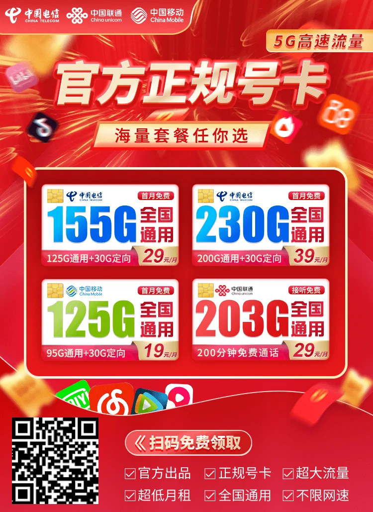 电信金柚卡29元185G流量+100分钟套餐详细以及优惠办理方式